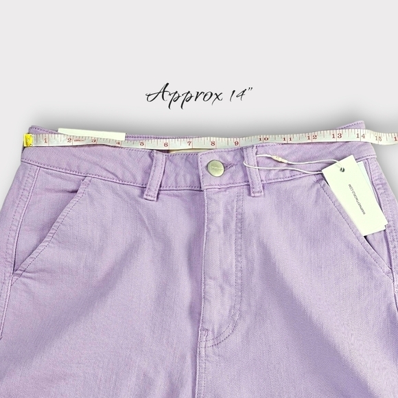 Warp + Weft Lavender Wide Leg Cargo Jeans - Picture 12 of 14